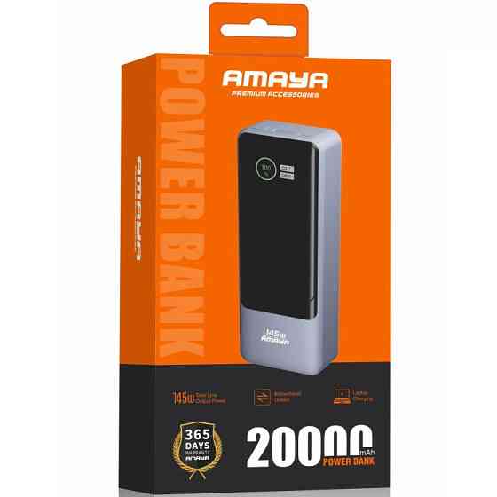 Портативное ЗУ Power Bank Amaya FD23 145W with display and cable 20000 mAh Херсон