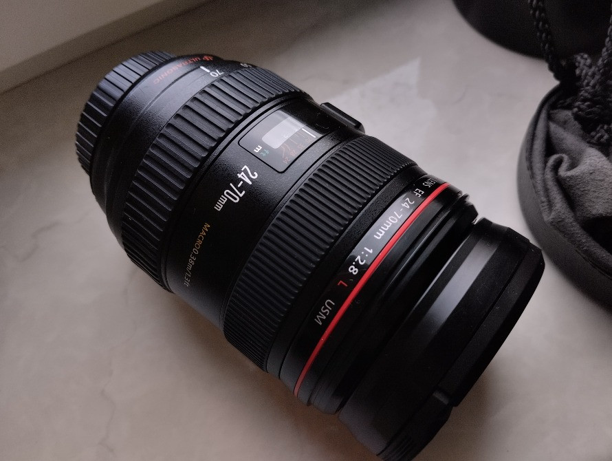 Обєктив Canon EF 24-70mm f/2.8L USM + Чохол, Бленда Львів - зображення 1