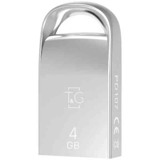 Флеш пам'ять T&G Short 107 4Gb Metal Silver Харків