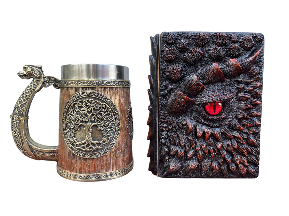 Подарочный набор Кружка 3 Викинг и Дракон и Блокнот 3 «Око Пламинного Дракона» Київ - зображення 1