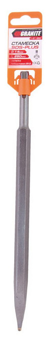 Зубило пика GRANITE SDS-PLUS 250х14 мм с победитовой напайкой 1-01-250 Харків - зображення 2