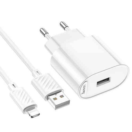 СЗУ Hoco C109A Fighter 10.5W (1USB-A) + кабель USB to Lightning Херсон