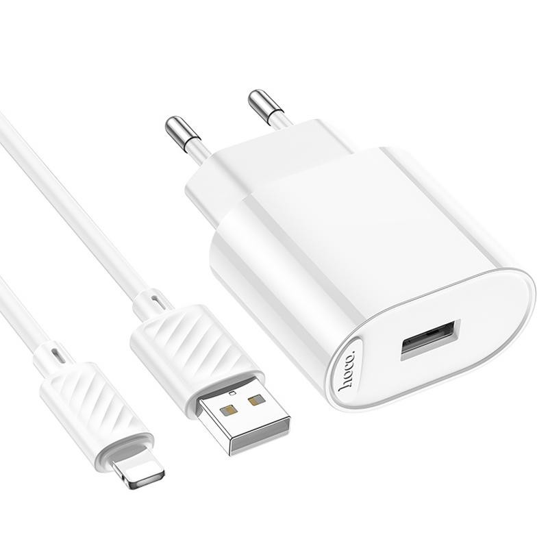 СЗУ Hoco C109A Fighter 10.5W (1USB-A) + кабель USB to Lightning Херсон - изображение 5