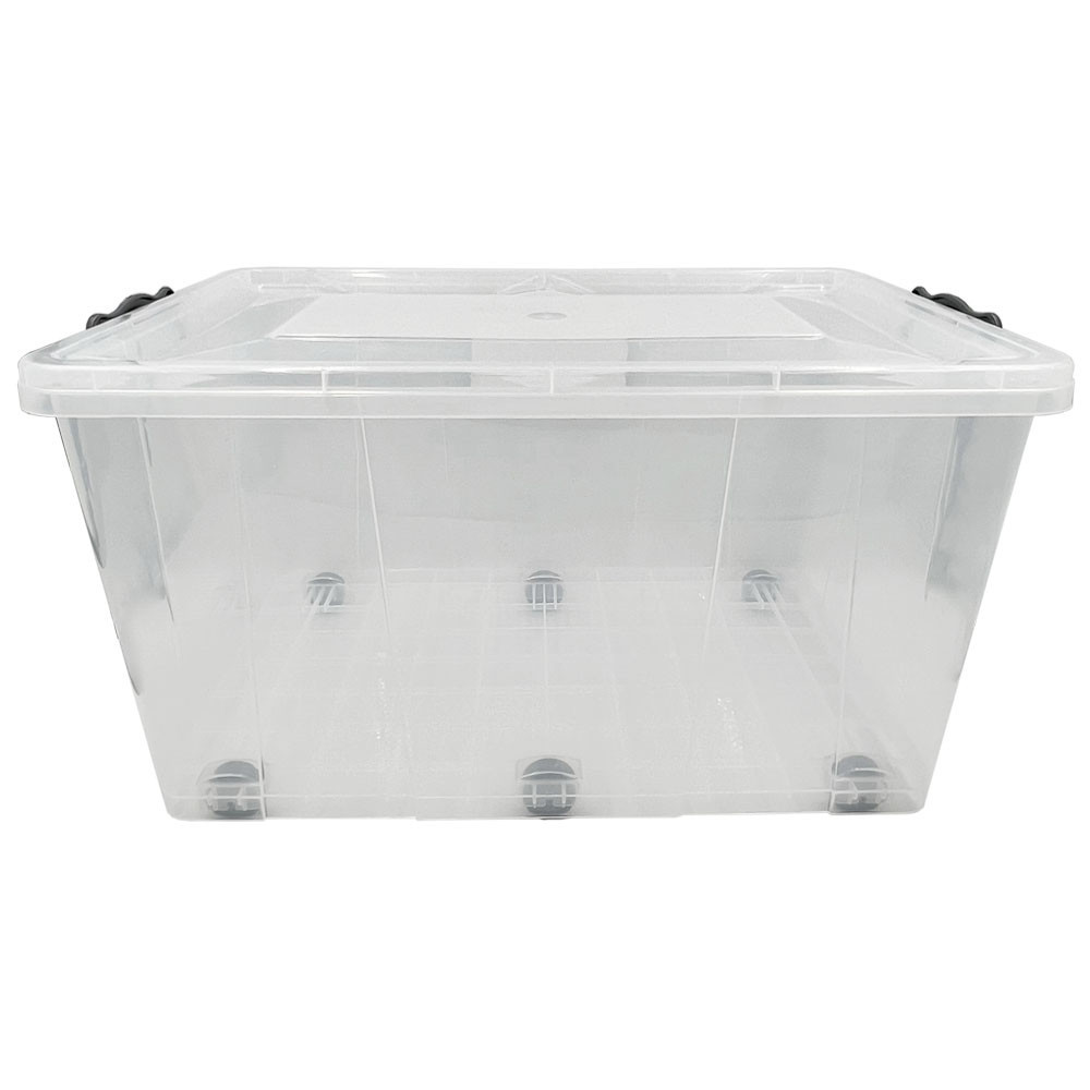 Контейнер на колесах Irak Plastik 50л прозрачный Київ - зображення 3