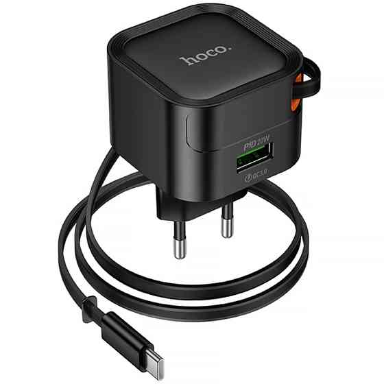 Уценка СЗУ Hoco C154A Changer With Retractable Cable Type-C PD20W+QC3.0 (1USB-C) Херсон