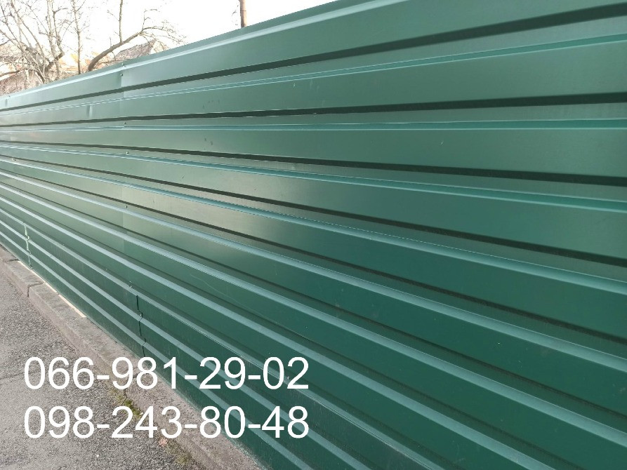 Профнастил зеленого кольору RAL6005 мат та глянець. Київ - зображення 1