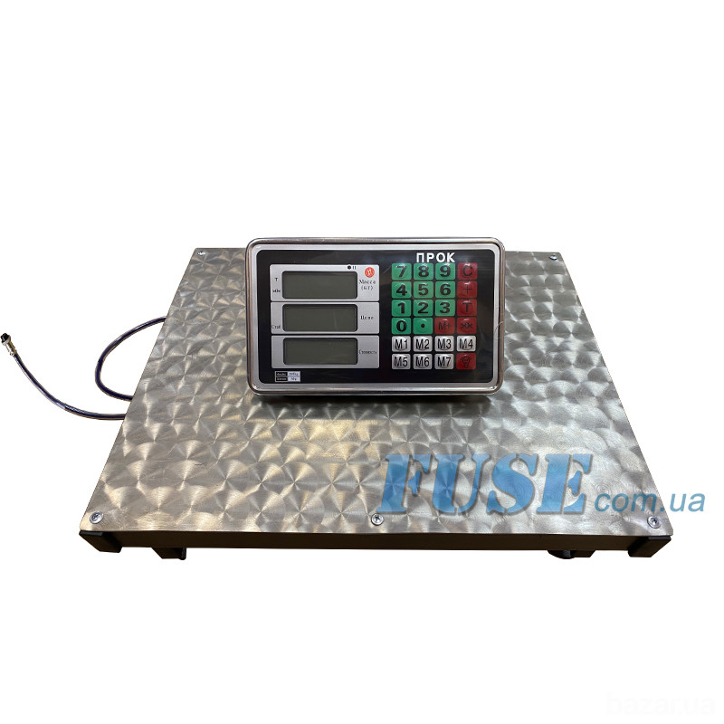 Весы товарные St – 3 платформа нержавейка 400×500 мм на 300 кг Надворная - изображение 1