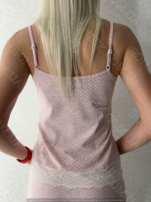 Женский комплект пижамы (шорты+майка) из коллекции "Peachy Pearl" (арт. LPK 4070/39/01) Кривой Рог - изображение 4