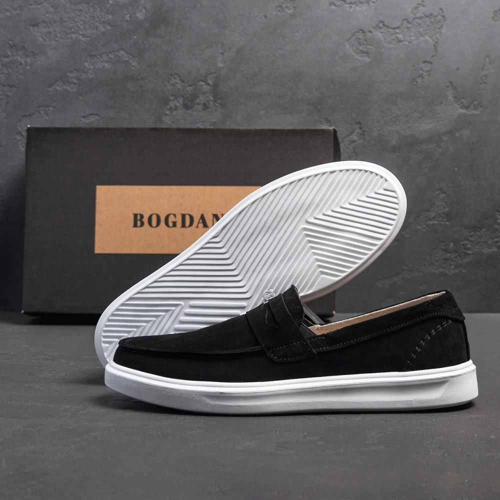 Мужские кожаные лоферы Urban Style Black Київ - зображення 8