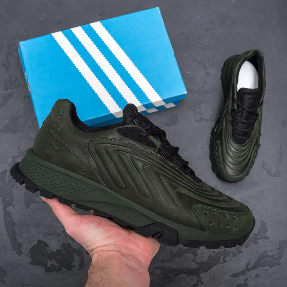 Мужские кожаные кроссовки Originals Ozelia Green Киев - изображение 9