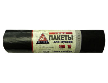 Мешки для мусора Z-BEST-44117 черные 35 литров по 50 штук в рулоне 7 микрон 44117 Киев - изображение 1