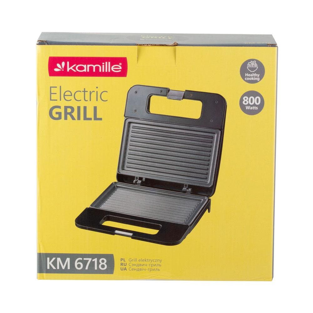 Гриль Kamille KM-6718 800 Вт черный Киев - изображение 4