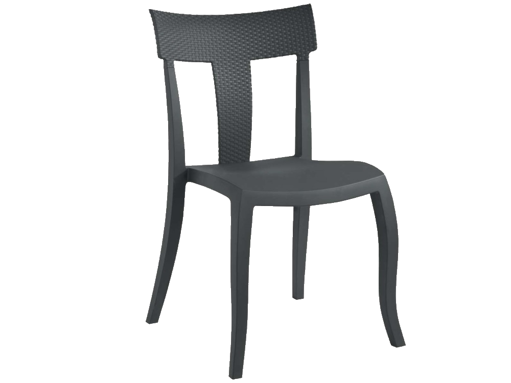 Стул Papatya TORO-S RATTAN антрацит Киев - изображение 1