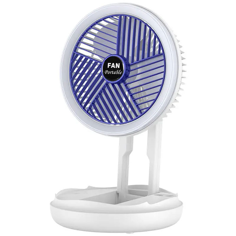 Настольный складной вентилятор Folding Fan 2in1 with Night Light Херсон - изображение 1