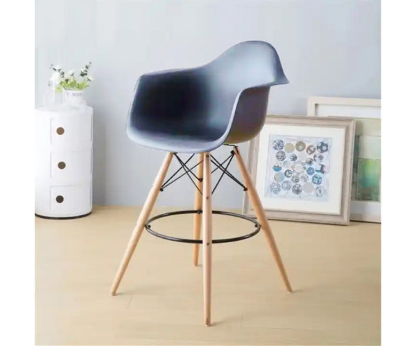 Стілець Тауер Вуд Eames барний високий сірий Днепр - изображение 4