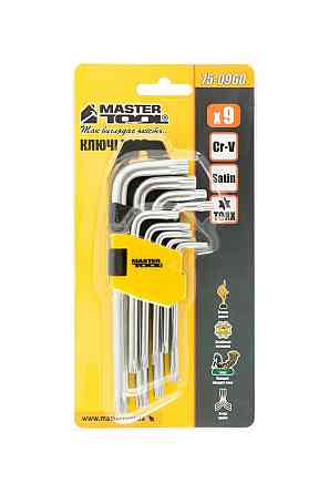 Ключи TORX MASTERTOOL CrV Т10/Т50 55/133 мм набор 9 шт 75-0960 Харьков