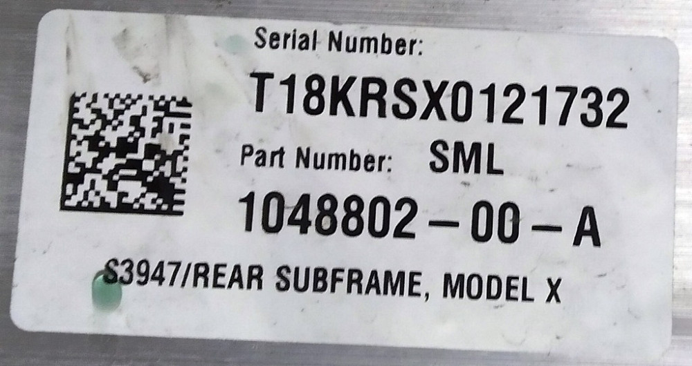 Подрамник задний (с повреждением) Tesla model X 6007012-00-L Киев - изображение 5