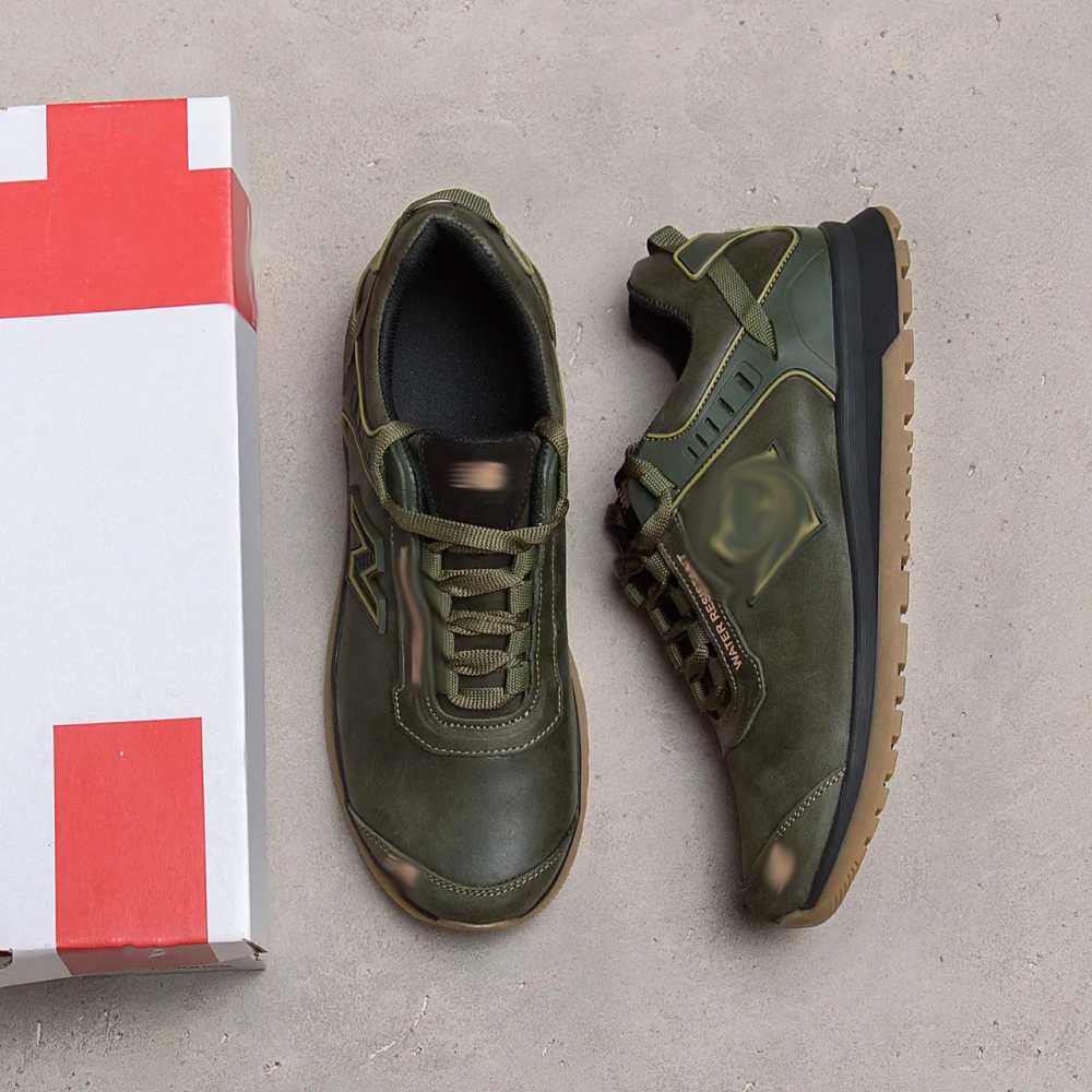 Мужские кожаные кроссовки Clasic model Green Київ - зображення 5