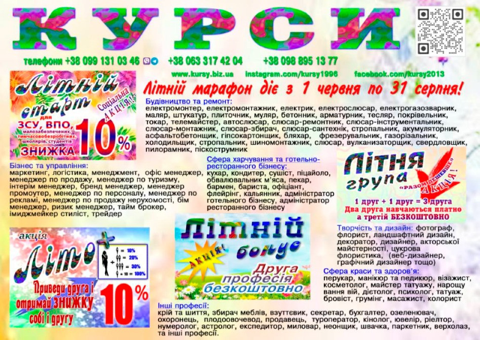Курси перукар, манікюр, зварник, електрик, маляр, бровіст, кухар Київ - зображення 1