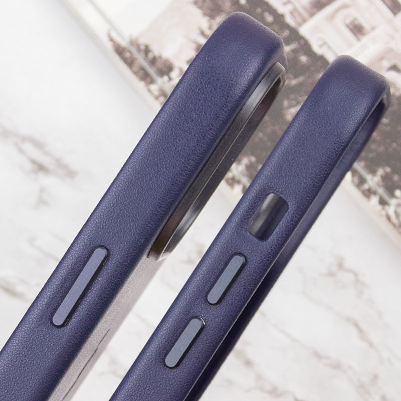 Кожаный чехол Leather Case (AAA) with MagSafe and Animation для Apple iPhone 14 Pro (6.1") Херсон - зображення 7