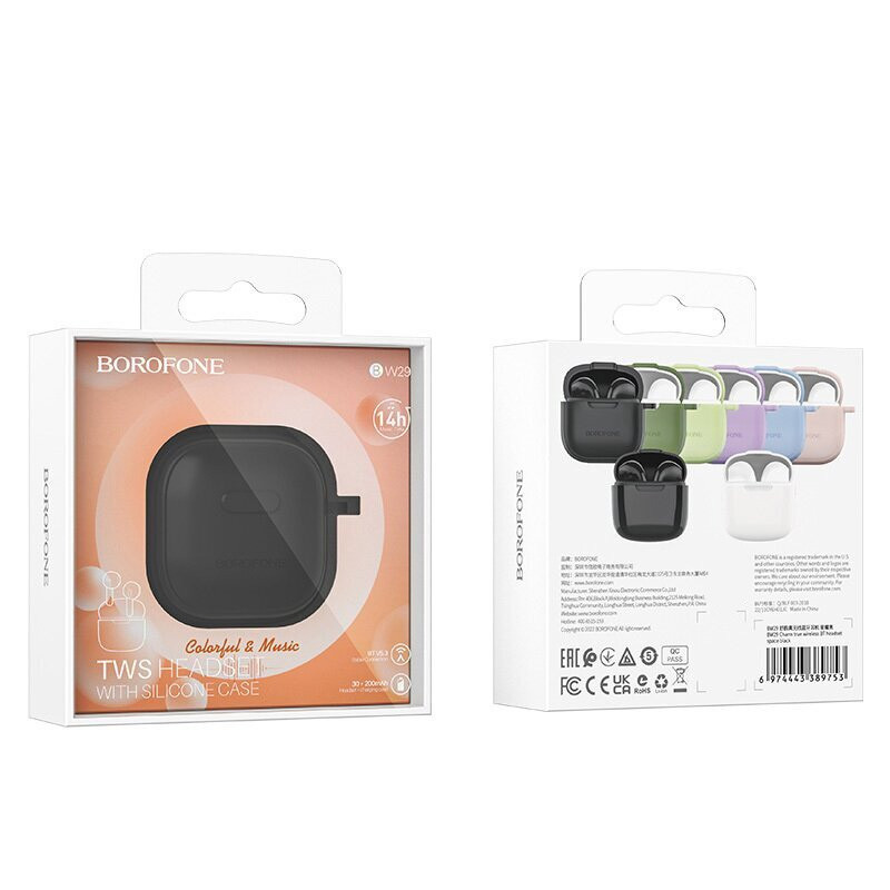 Беспроводные TWS наушники Borofone BW29 Case Херсон - зображення 3