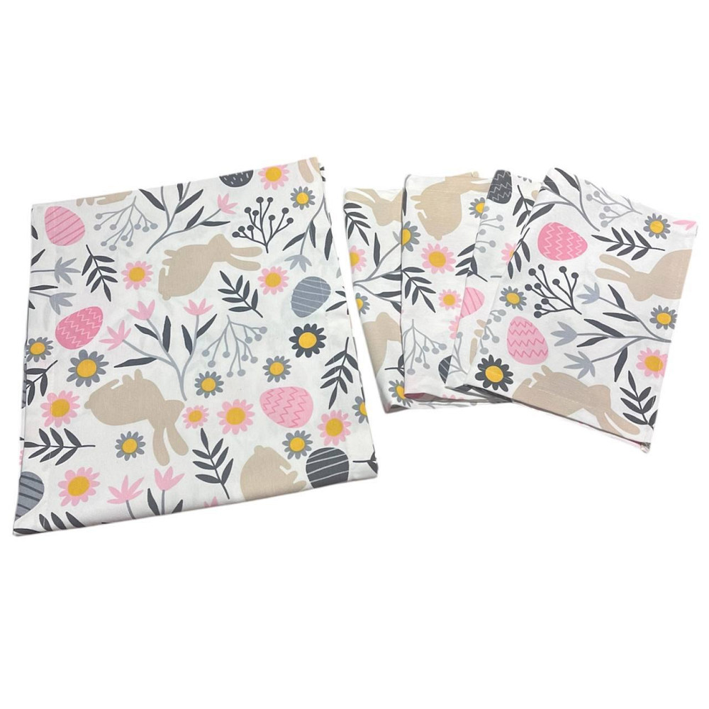 Салфетки Пасхальный Кролик 4 штуки серые Одеса - зображення 1