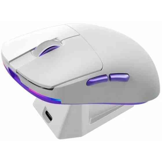 Мишка Proove Gaming Superfight Wireless with charging dock White/Purple (WMSW00122002) Харків