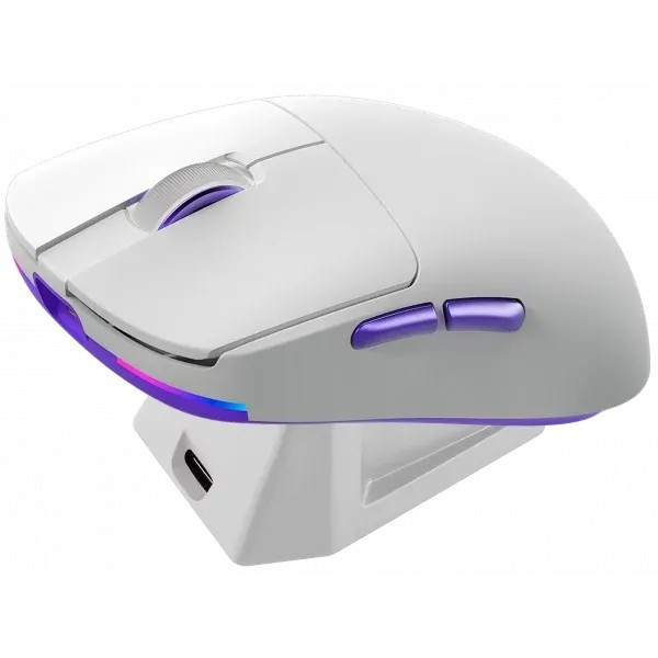 Мишка Proove Gaming Superfight Wireless with charging dock White/Purple (WMSW00122002) Харків - зображення 2