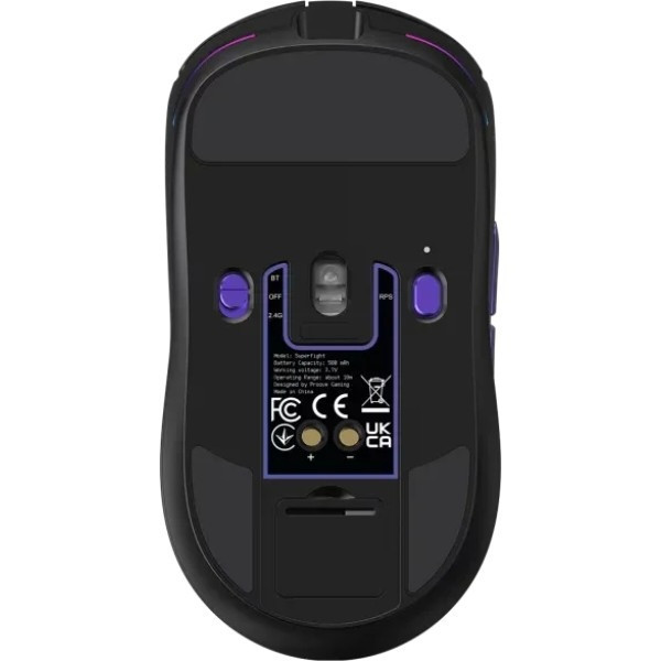 Мишка Proove Gaming Superfight Wireless with charging dock Black/Purple (WMSW00122001) Харків - зображення 4