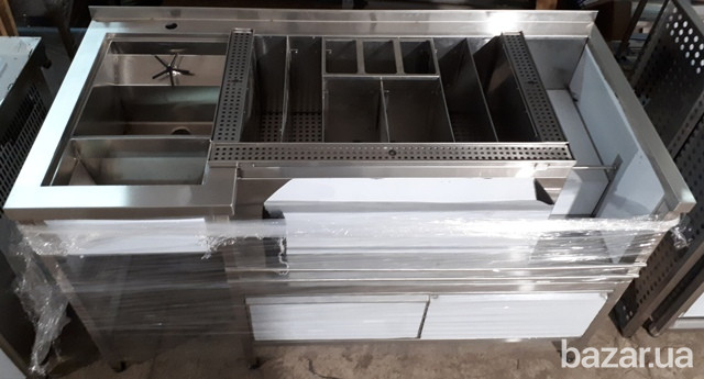 Барная станция с мойкой и омывателем стаканов с ящиками Київ - зображення 1