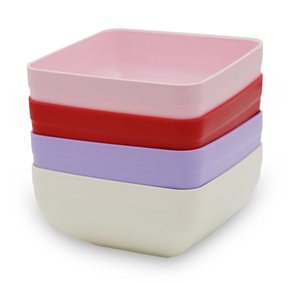 Миска Zambak Plastik Пластмассовая Квадратная Розовая 2.5 л 84602 Київ - зображення 1