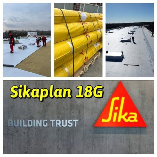 Покрівельна ПВХ мембрана Sikaplan G-12, G-15, G-18, G-20 армована Вишневе - зображення 1