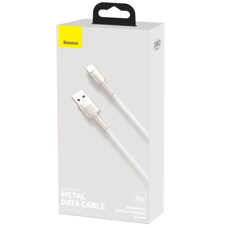 Дата кабель Baseus Cafule Metal USB to Type-C 66W (1m) (CAKF00010) Херсон - изображение 5