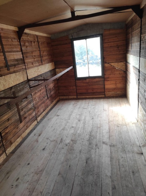 Вагончик кунг бытовка утепленный c окнами, внутри стеллажи и буржуйка Кременчук - зображення 4