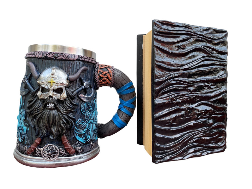 Подарочный набор Кухоль 3 Скандинавский Воина и Блокнот 3 «Книга, смотрящего в ответ» Київ - зображення 4