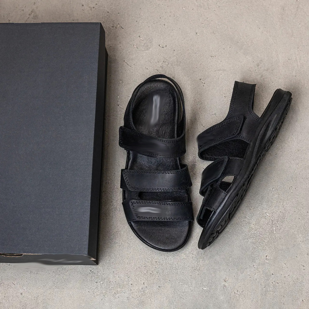 Мужские кожаные сандалии E-series Black Киев - изображение 6