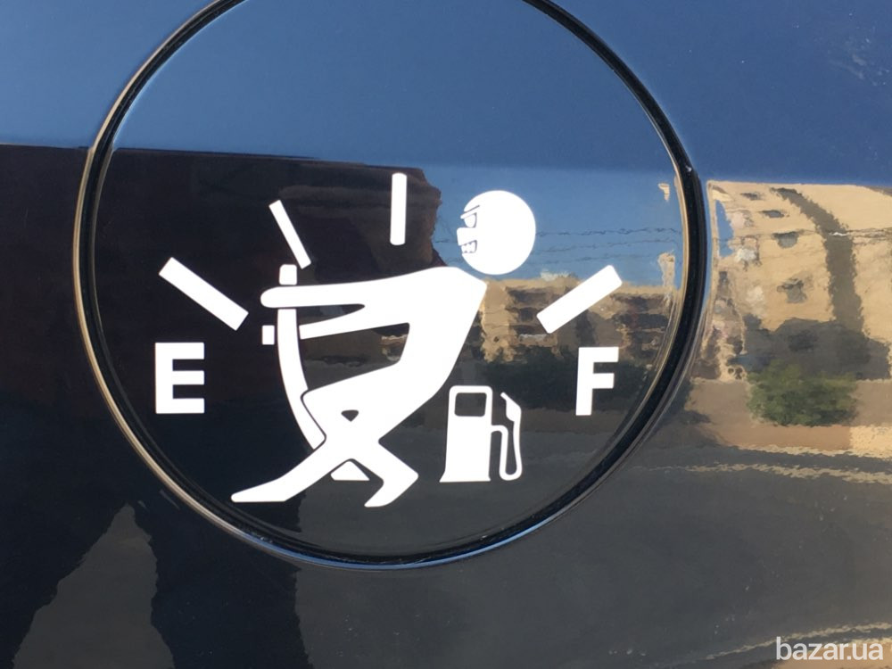 Наклейка на авто на крышку бака авто Черная Бориспіль - зображення 3