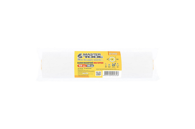 Валик малярный MASTERTOOL Moltopren 36/150 мм Ø 6 мм 92-8153_Р Харків - зображення 3