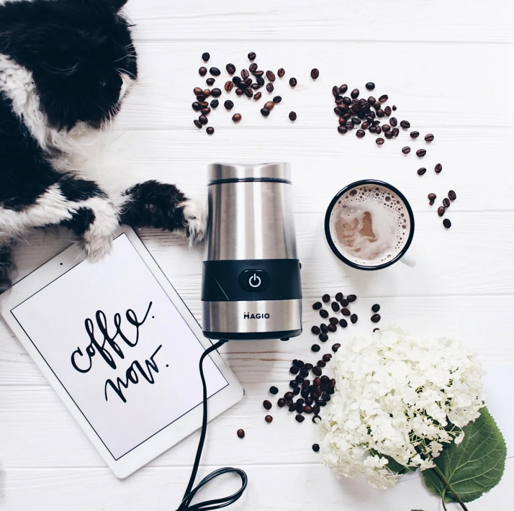 Кофемолка Magio MG-202 250 Вт серебристая Киев - изображение 6