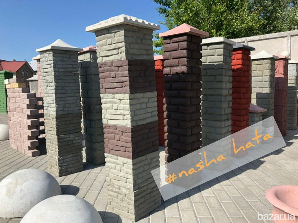 Набірні бетонні стовпи для паркану від виробника Херсон - зображення 8