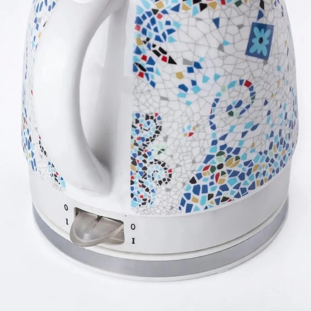Электрочайник Domotec Мозаика MS-7837 1.4 л белый Київ - зображення 5