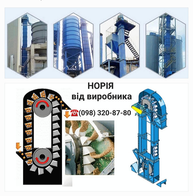 Нория ковшевая 900 т/ч , запчасти Київ - зображення 4