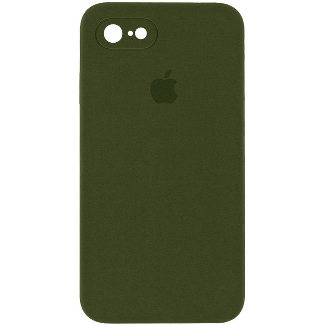 Чехол Silicone Case Square Full Camera Protective (AA) для Apple iPhone 7 / 8 / SE (2020) (4.7") Херсон - зображення 1