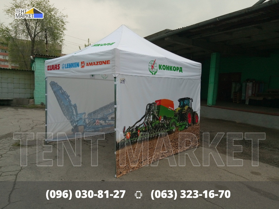 Виготовлення 3х3 шатри рекламні, промо-палатки, намети брендовані з логотипами, тенти з друком Запорожье - изображение 5