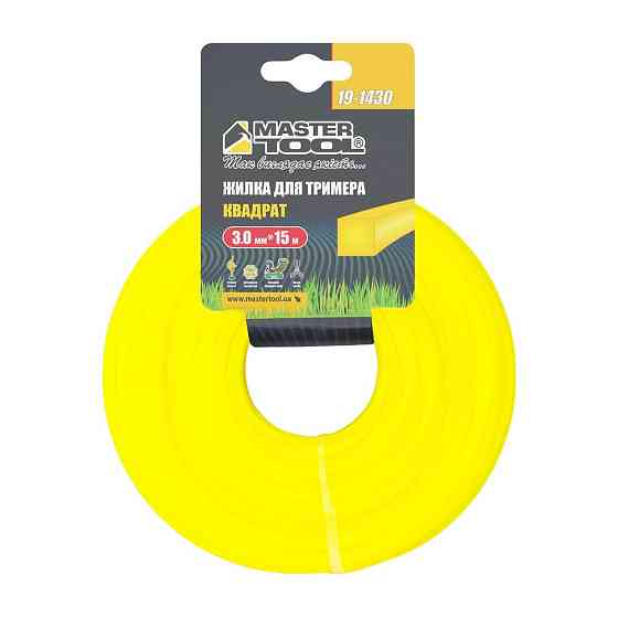 Леска для триммера MASTERTOOL КВАДРАТ 3,00 мм 15 м 19-1430 Харків