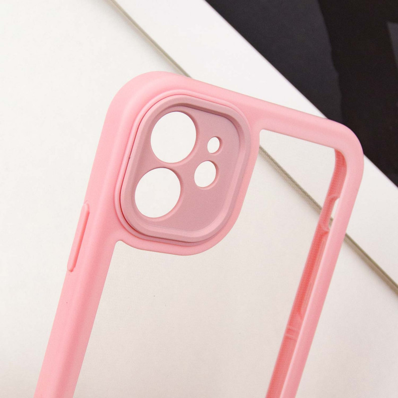 TPU чехол Transparent + Colour 1,5mm для Apple iPhone 12 (6.1") Херсон - изображение 5