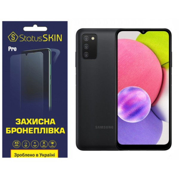 Поліуретанова плівка StatusSKIN Pro для Samsung A03s A037 Глянцева (Код товару:36289) Харків - зображення 1
