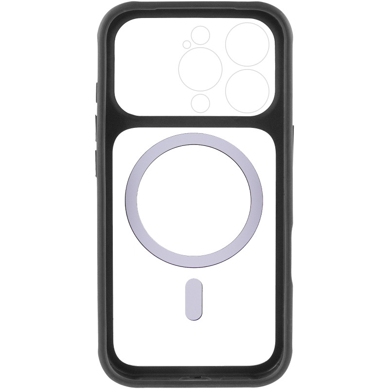 Чехол TPU+PC GETMAN Moon Clear with MagSafe для Apple iPhone 16 Pro (6.3") Херсон - зображення 6