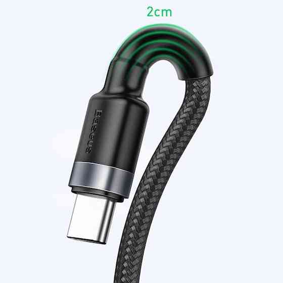 Дата кабель Baseus Cafule QC Double-Sided Blind Interpolation USB to Type-C 40W (1m) (CATKLF-PG) Херсон
