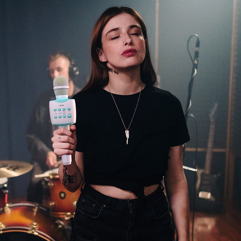 Караоке Микрофон-колонка Hoco BK5 Херсон - зображення 7